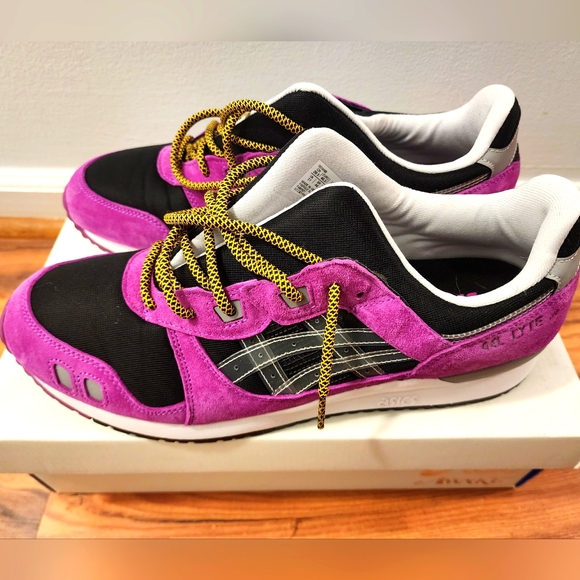 Asics Awake NY Gel Lyte 3 Mens 12 Shoes Purple - Picture 2 of 8